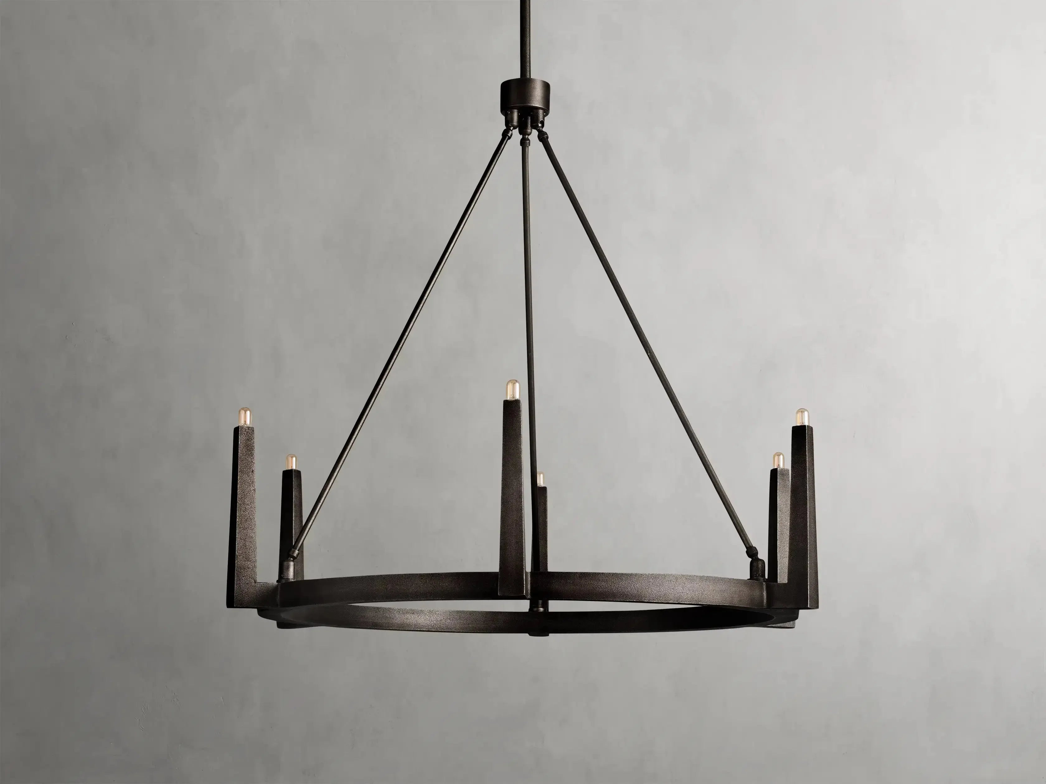 Emmet Round Chandelier 42''54''-MEET LIGHTING