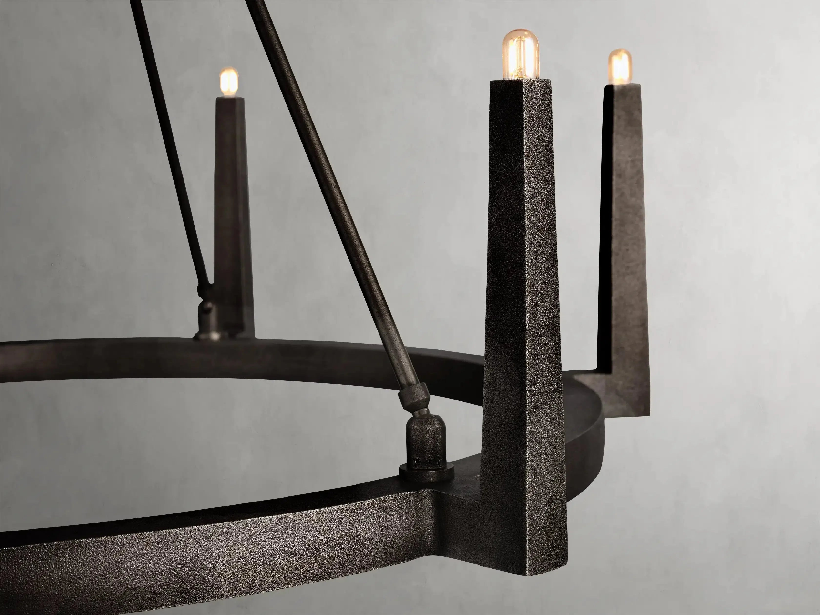 Emmet Round Chandelier 42''54''-MEET LIGHTING