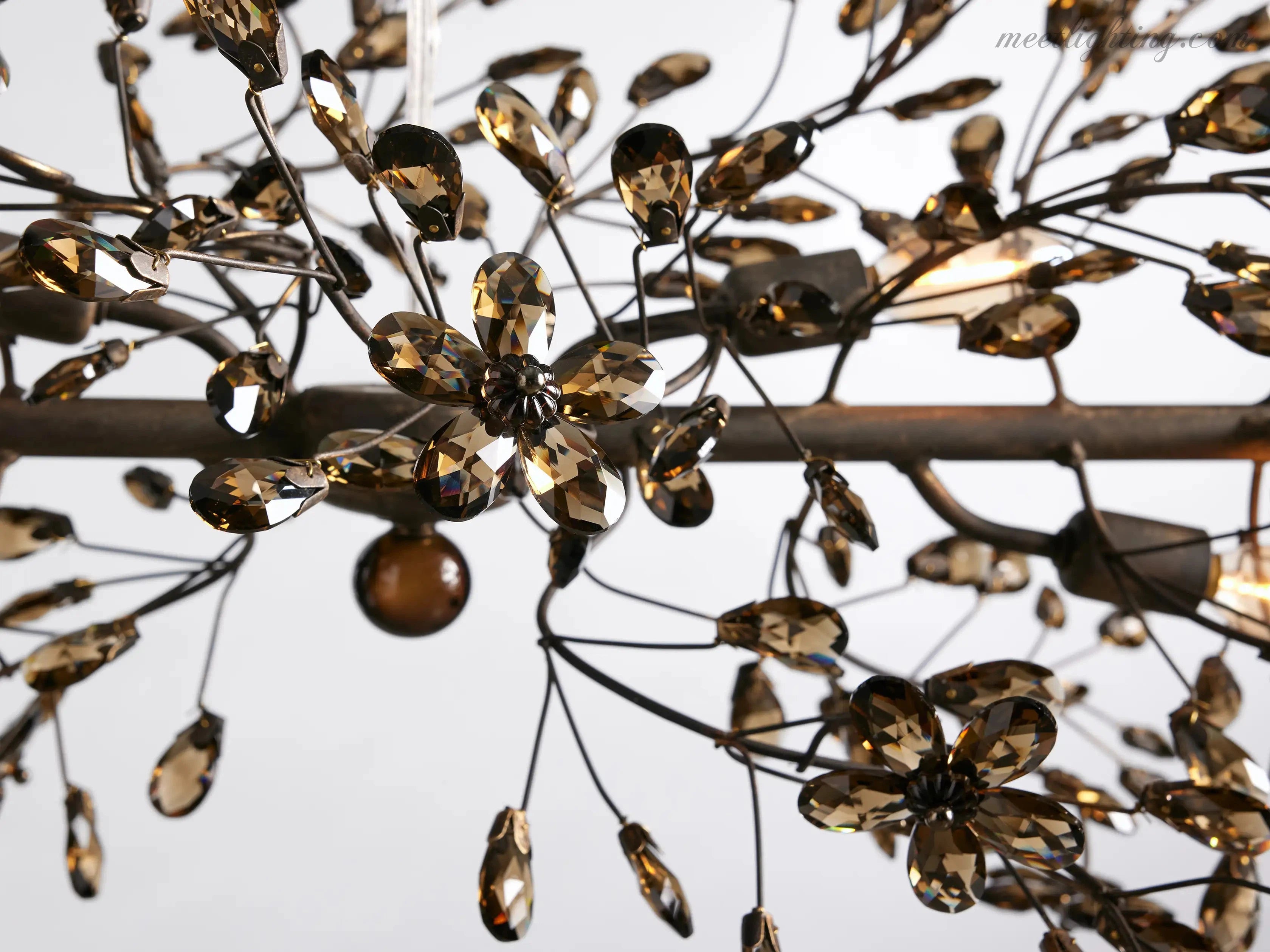 Fiore Colored Linear Chandelier-MEET LIGHTING