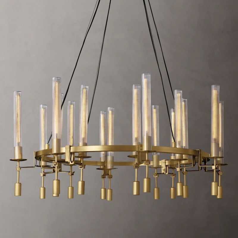 Fonta Round Chandelier 46"-MEET LIGHTING