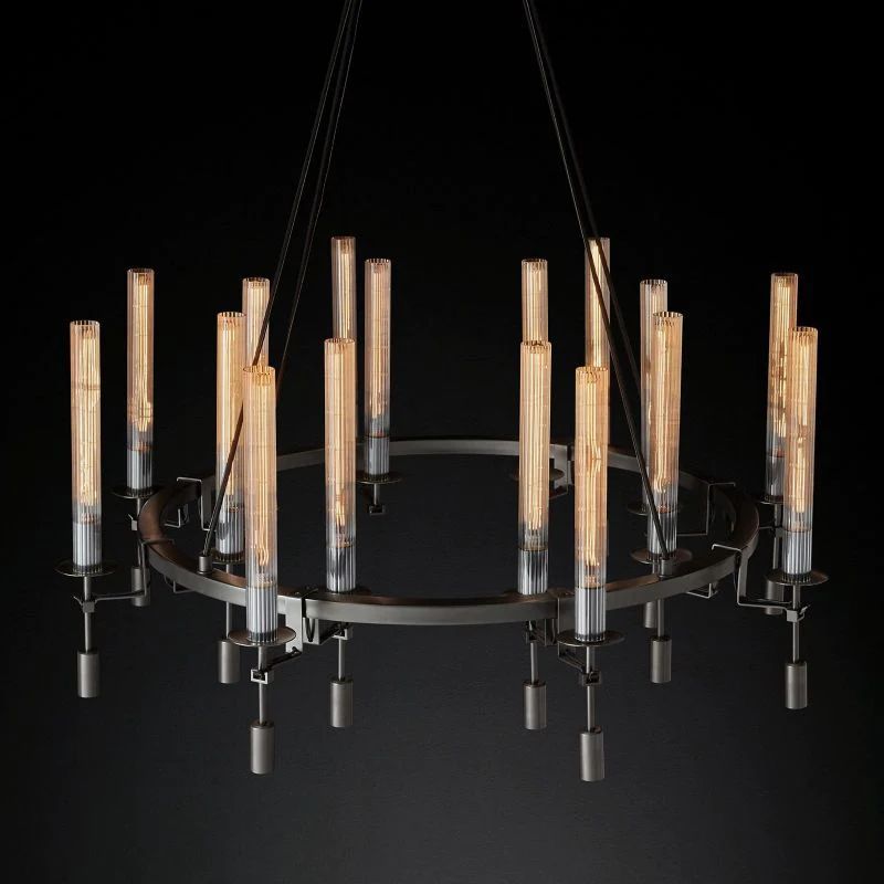 Fonta Round Chandelier 46"-MEET LIGHTING