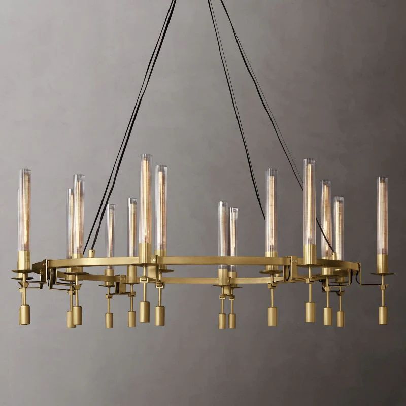 Fonta Round Chandelier 58"-MEET LIGHTING