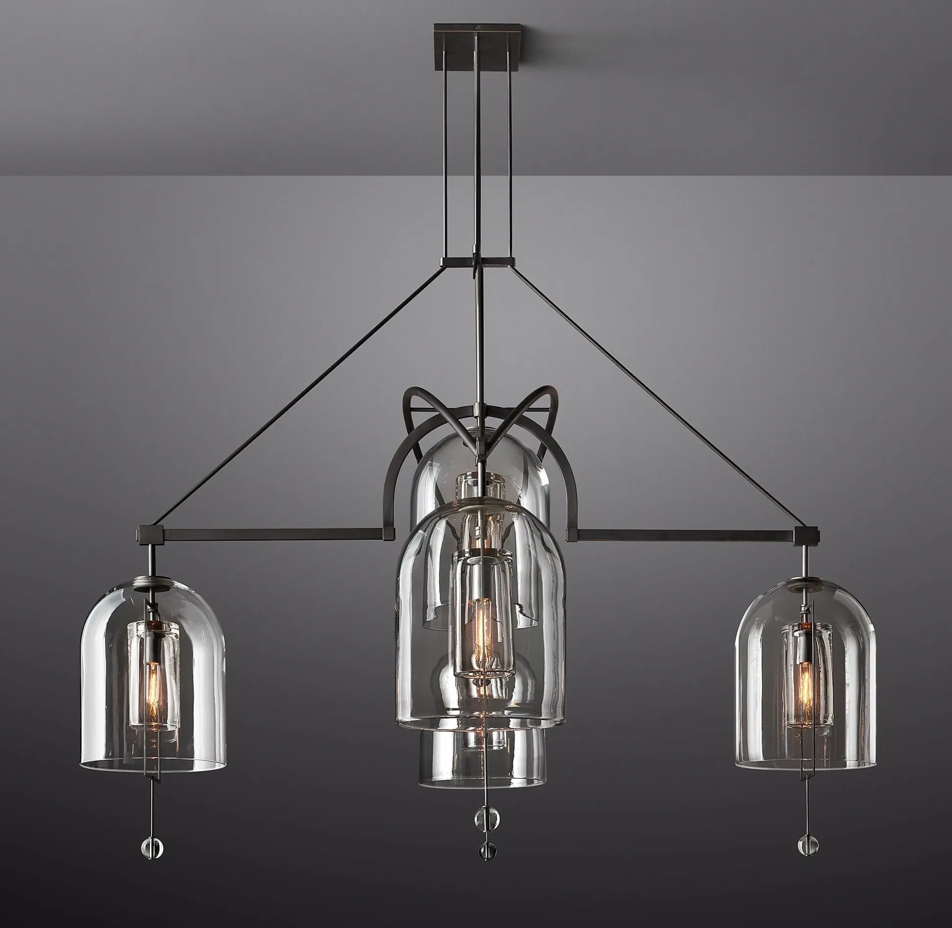 Fulcrum Round Chandelier 73" 5-Lights