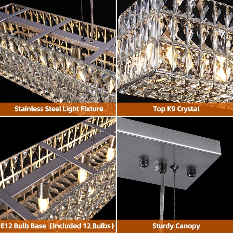 Gadsden Crystal Series Chandelier-MEET LIGHTING