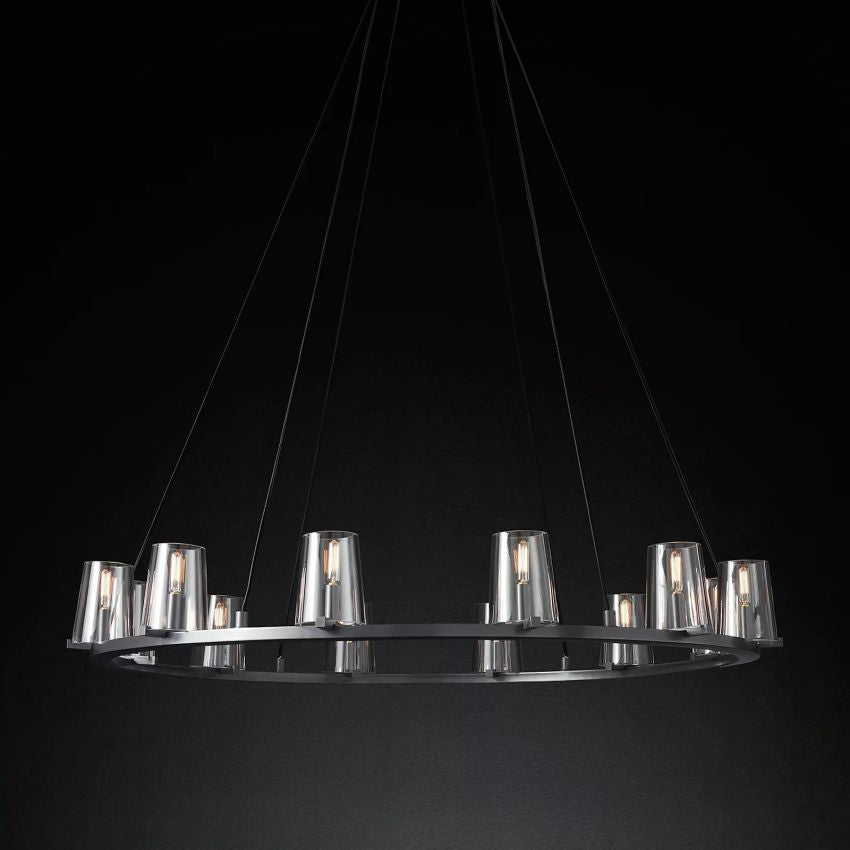 Kuseau Round Chandelier-MEET LIGHTING