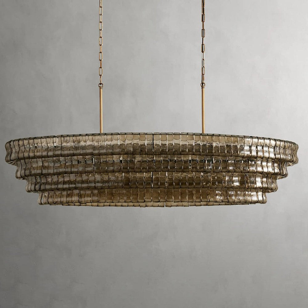 Ghiaccio Oval Chandelier 54" 65"-MEET LIGHTING
