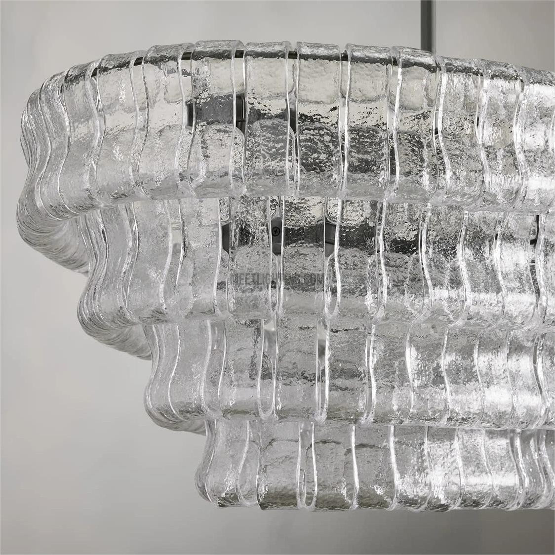 Ghiaccio Oval Chandelier 54" 65"-MEET LIGHTING