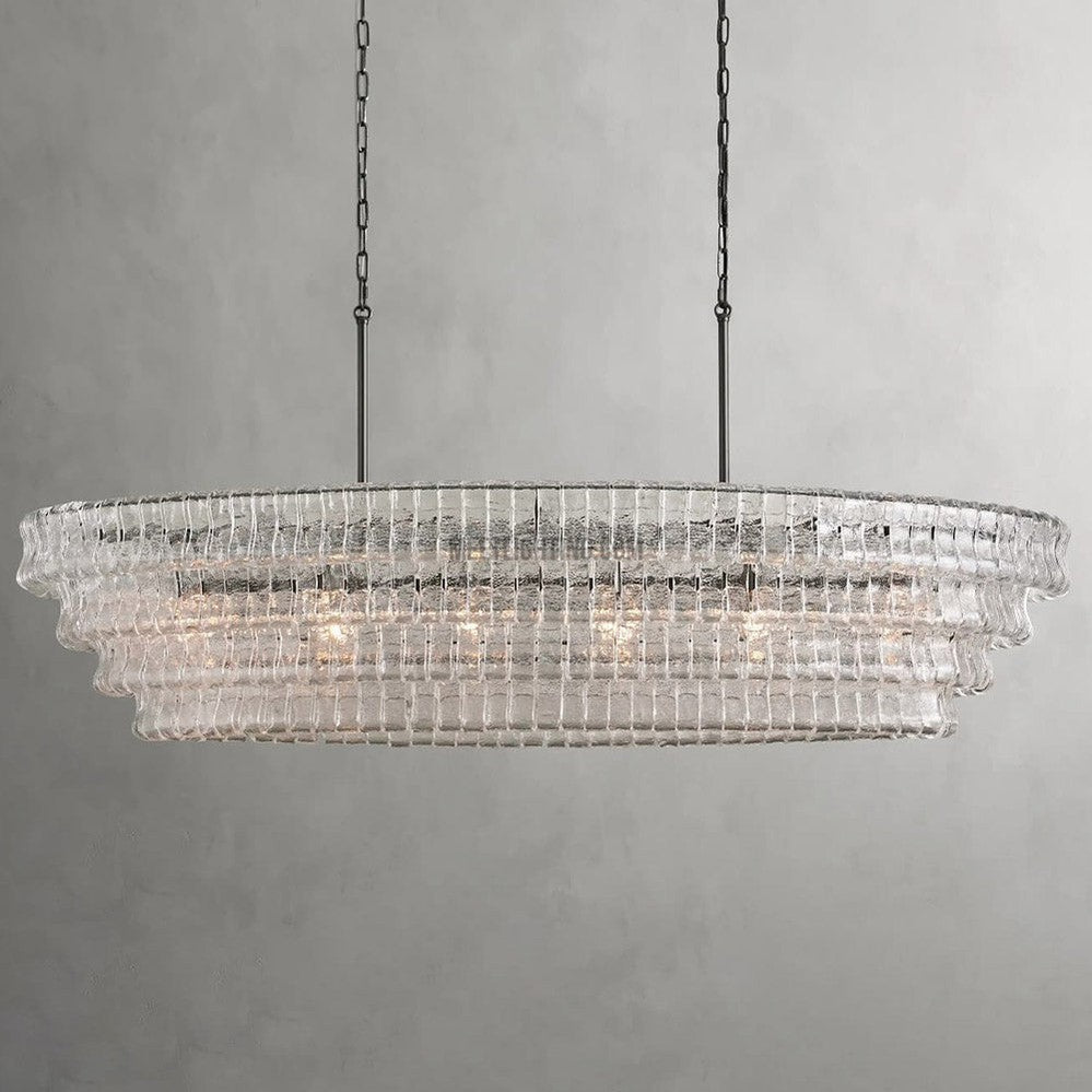 Ghiaccio Oval Chandelier 54" 65"-MEET LIGHTING