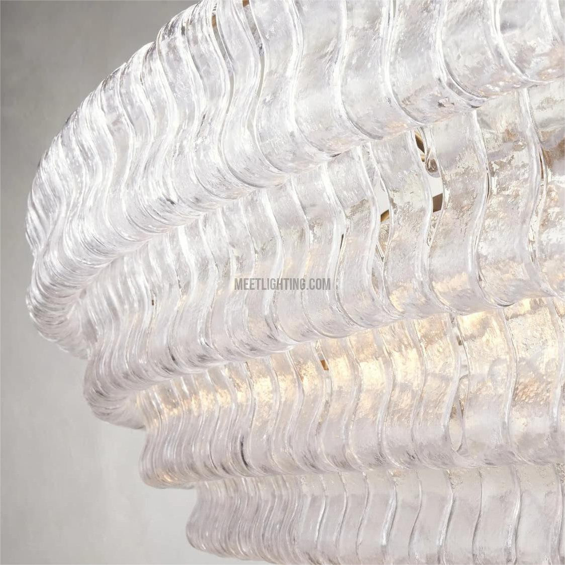 Ghiaccio Oval Chandelier 54" 65"-MEET LIGHTING