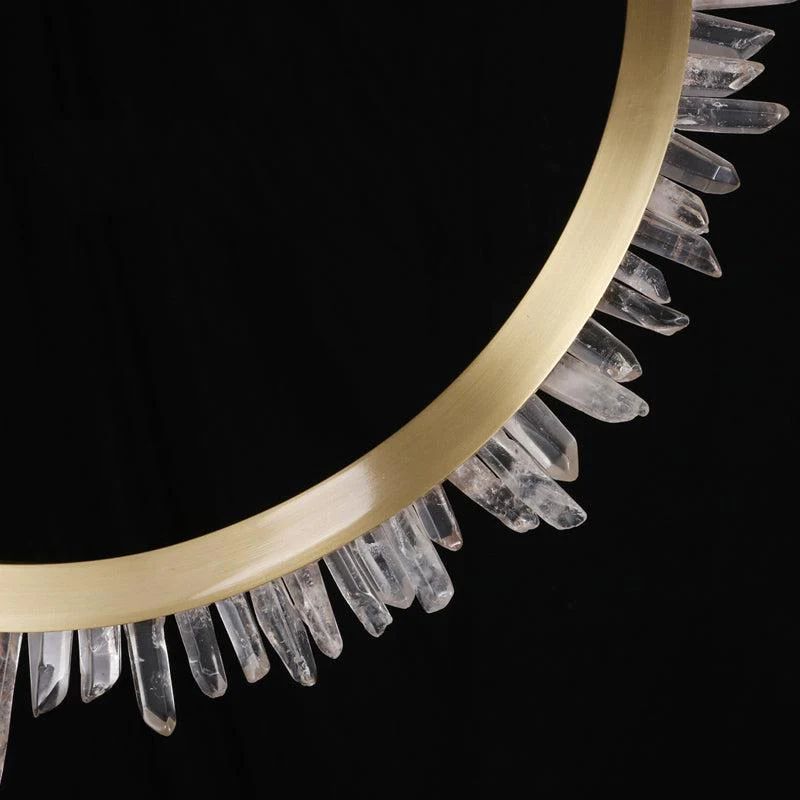 Gina Rock Crystal Ring Chandelier-MEET LIGHTING