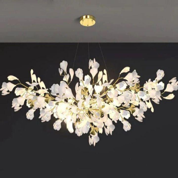 Ginkgo Branch Chandelier-MEET LIGHTING
