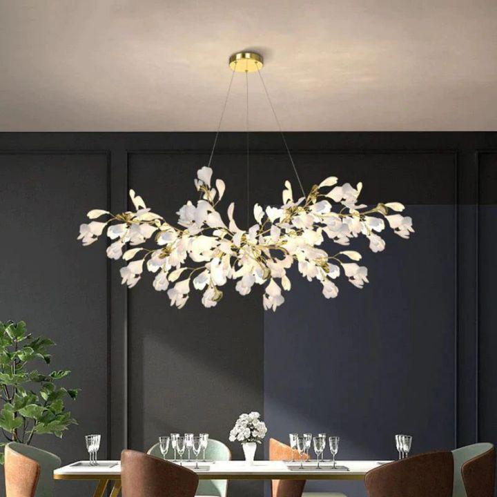 Ginkgo Branch Chandelier-MEET LIGHTING