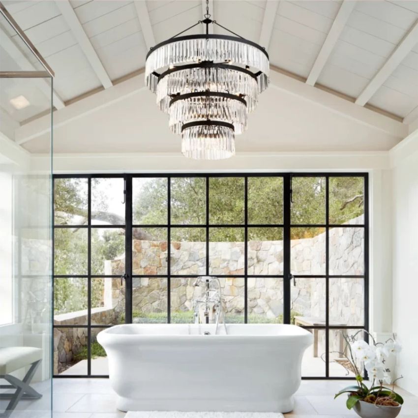 Grant 4-Tier Round Chandelier 40"-MEET LIGHTING