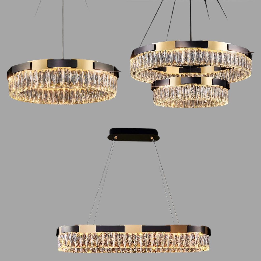 New Designer Recommended Modern Light Luxury Round/Oval Crystal Chandelier for Living Room/Dining Room-MEET LIGHTING