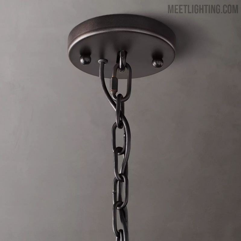 Harlow Calcite Round Chandelier 31"-MEET LIGHTING