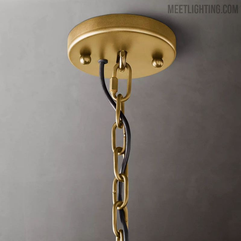 Harlow Calcite Round Chandelier 43"-MEET LIGHTING