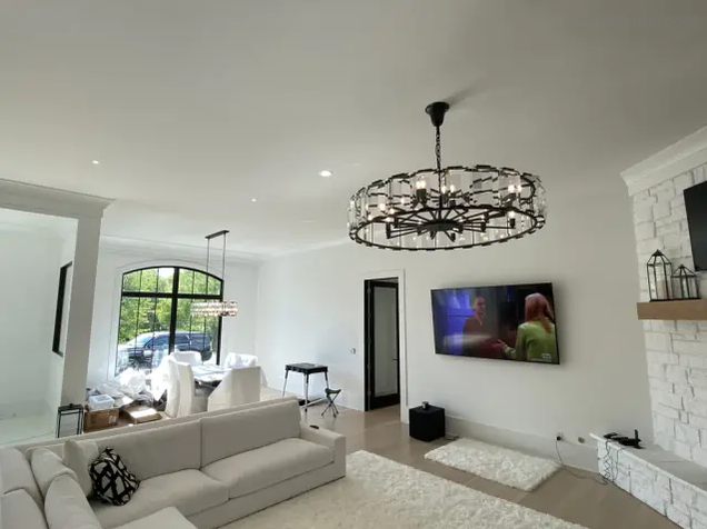 Harlow Crystal Round Chandelier 31"-MEET LIGHTING