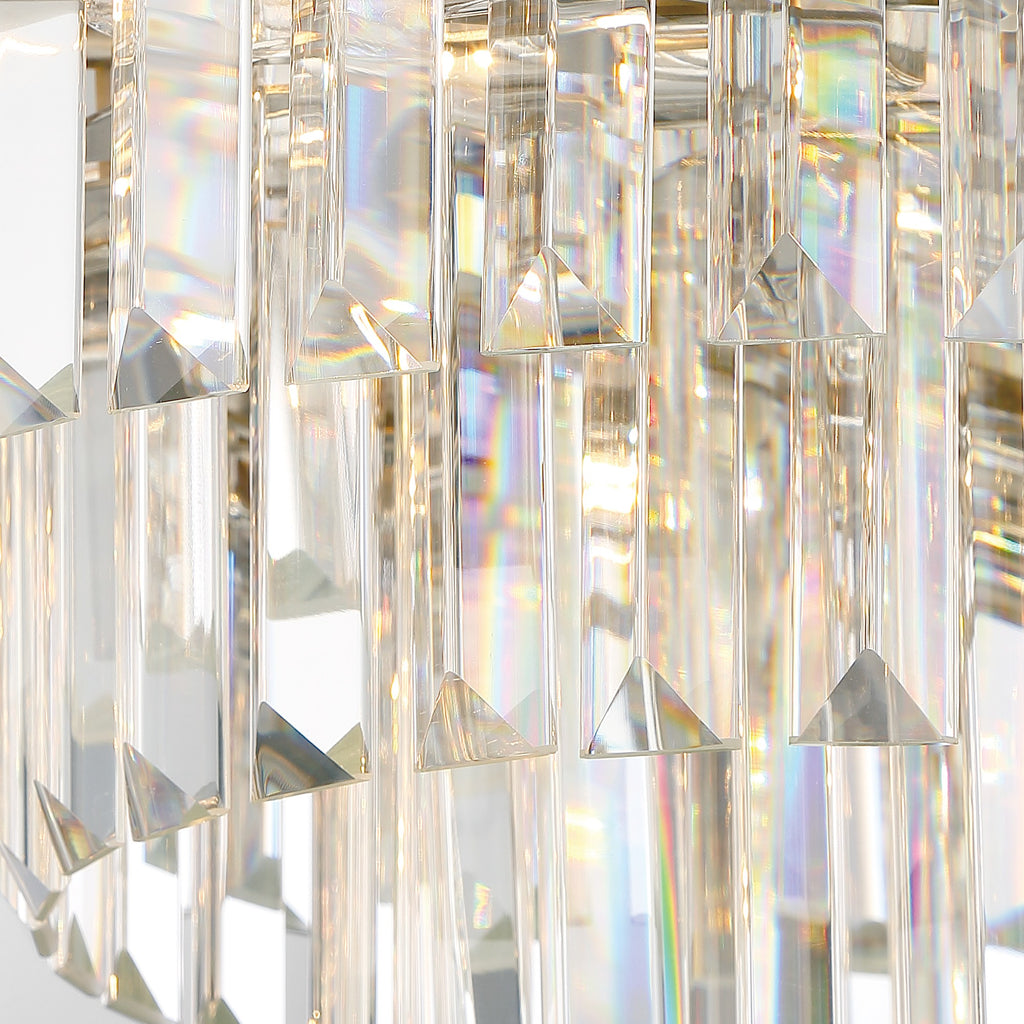 Hayer Round Crystal 16 Light Chandelier-MEET LIGHTING