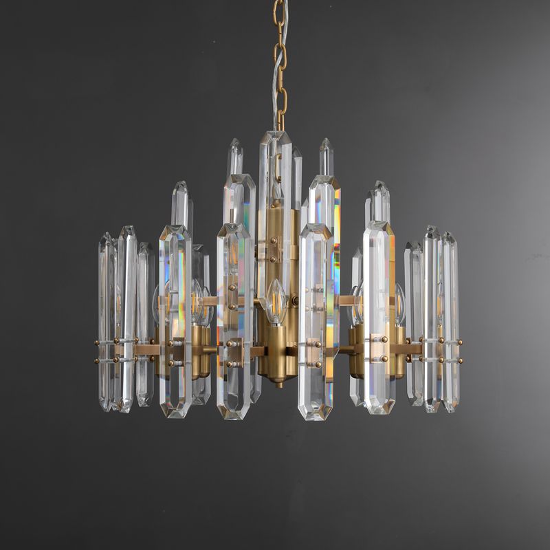 Bonnington Crystal Round Chandelier 24"-MEET LIGHTING