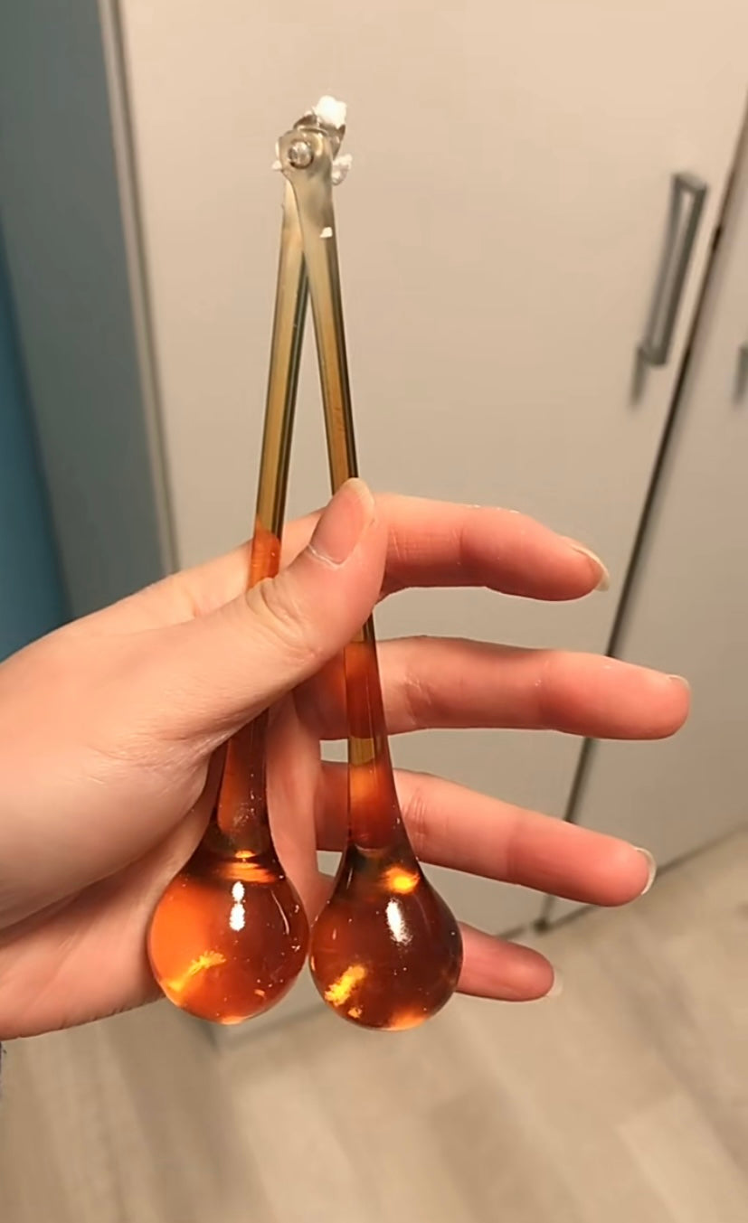 French Style Bedroom Small Creative Chandelier Vintage Romantic Warm Vibe Amber Waterdrop Light Fixture for Restaurant Dining Room Kids Room-MEET LIGHTING