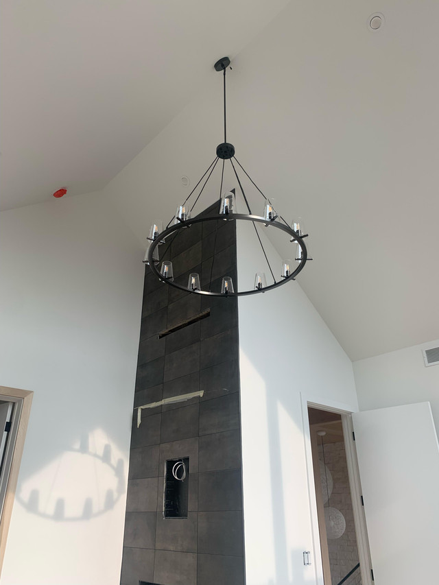 Kuseau Glass Round Chandelier 60"-MEET LIGHTING