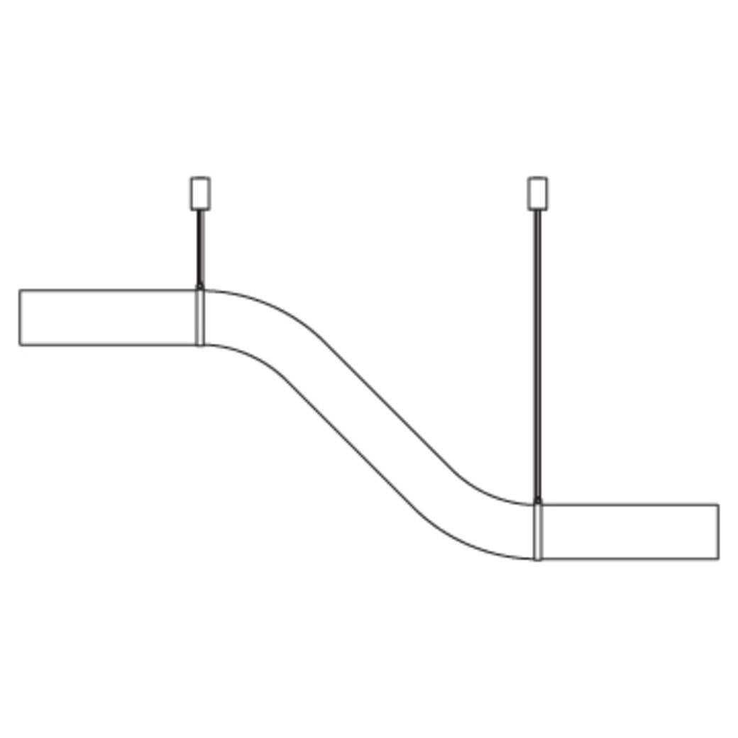 Simplicity Alabaster Linear Chandelier-MEET LIGHTING