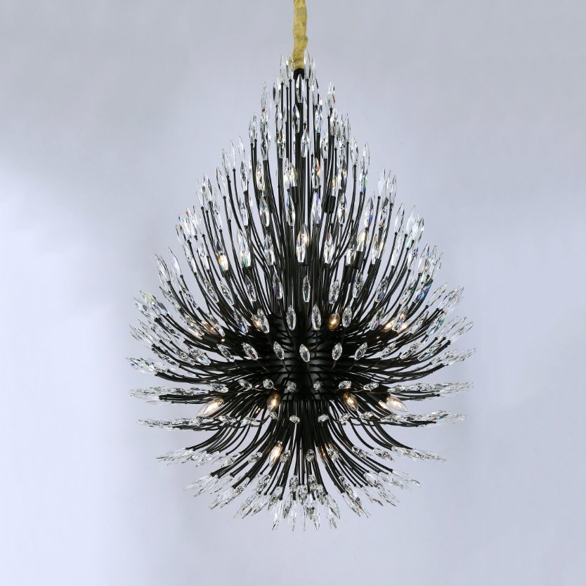 Lily Starburst Crystal Sputnik Chandelier-MEET LIGHTING