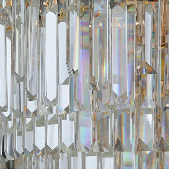 Luxury Hotel Hallway Ceiling Lighting Fixture Large Round Crystal Chandelier For Foyer Living Room Staircase-MEET LIGHTING