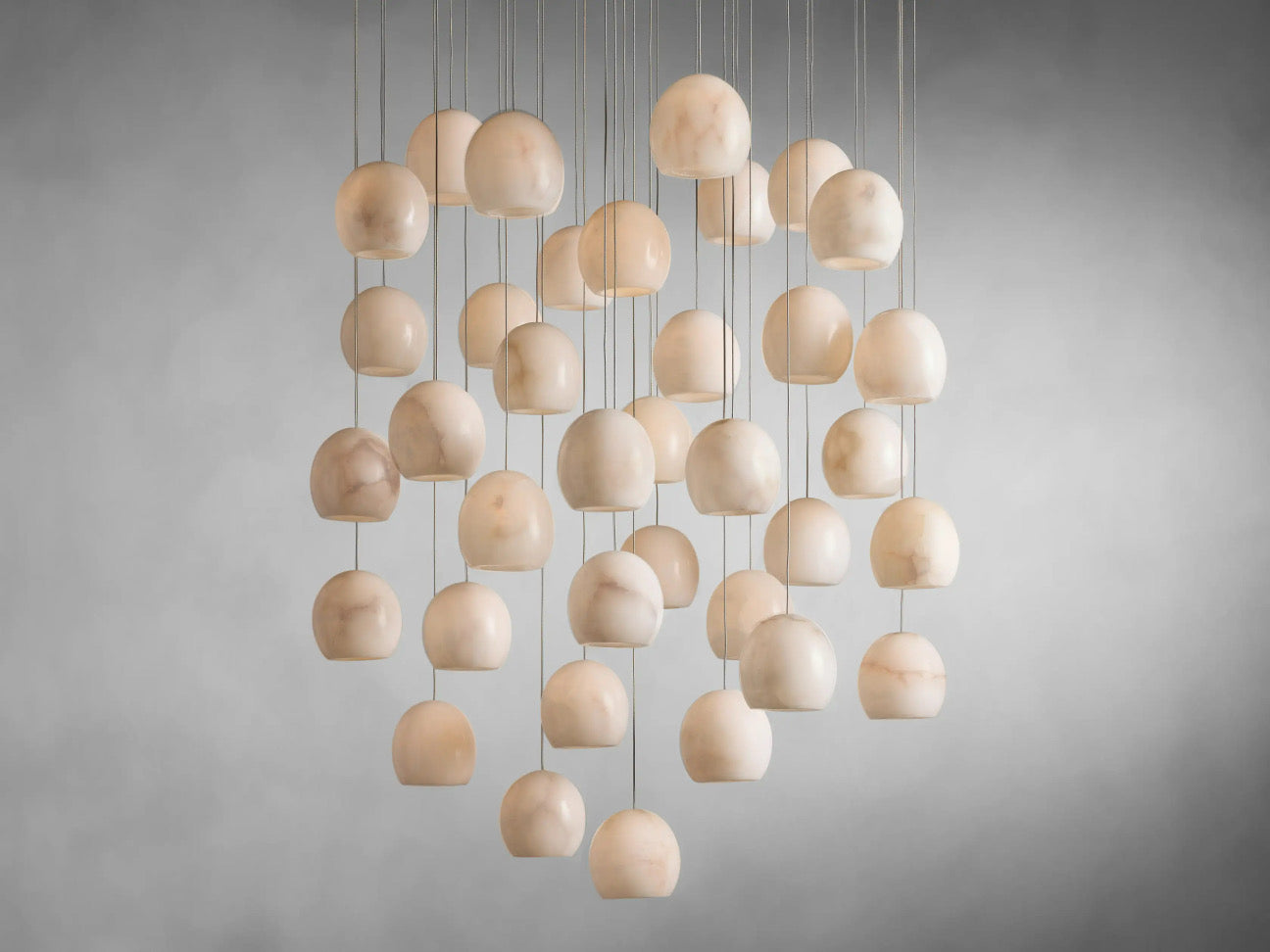 MAEVA ALABASTER ROUND CHANDELIER 13'' 21'' 36''-MEET LIGHTING