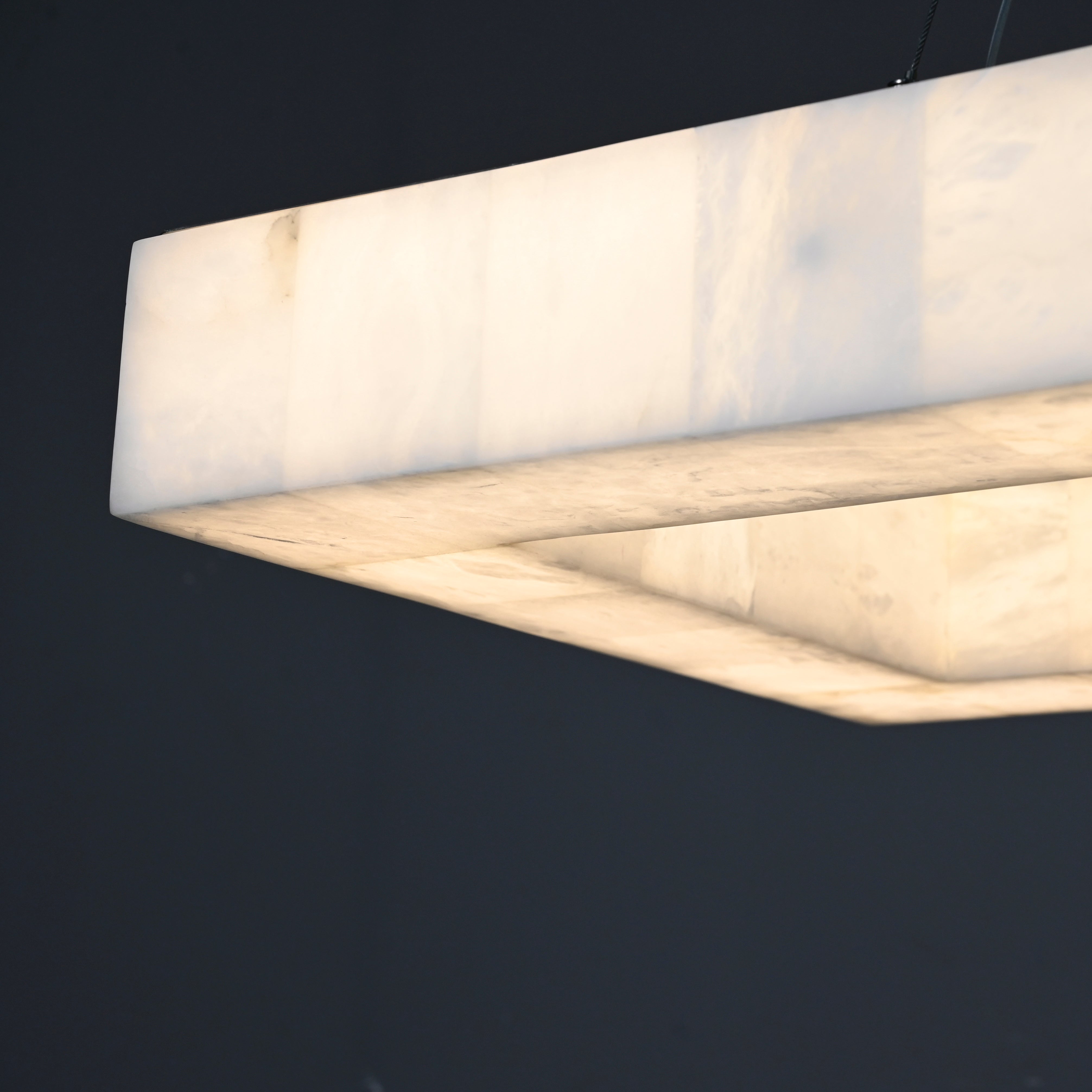 Marble Rivage Rectangle Chandelier 72"-MEET LIGHTING
