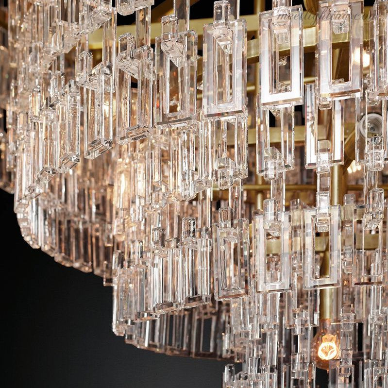 Marignan Five-Tier Round Chandelier 36"-MEET LIGHTING