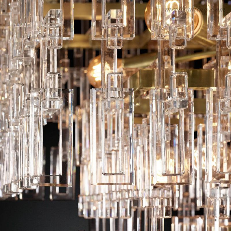 Marignan Five-Tier Round Chandelier 36"-MEET LIGHTING