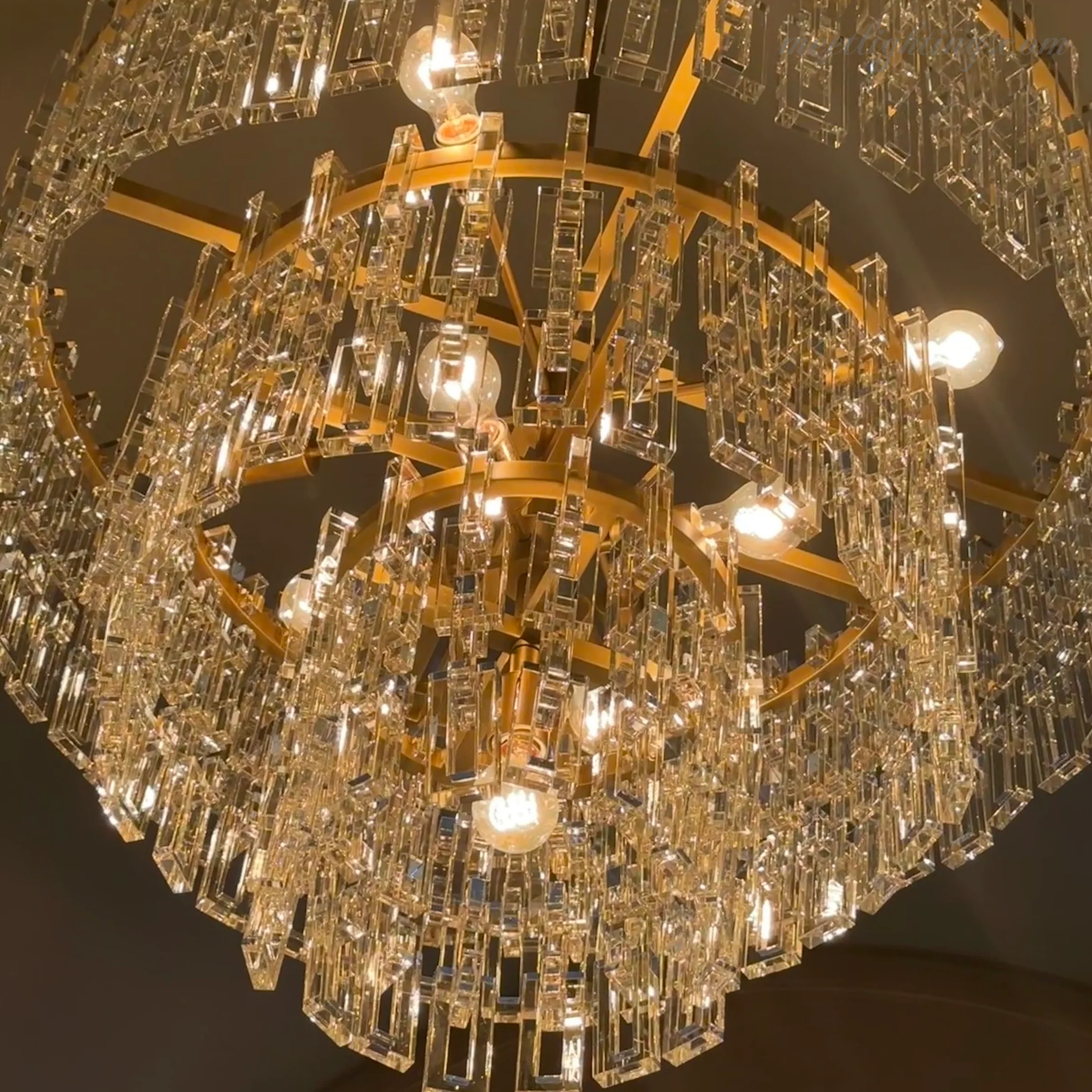 Marignan Five-Tier Round Chandelier 36"-MEET LIGHTING