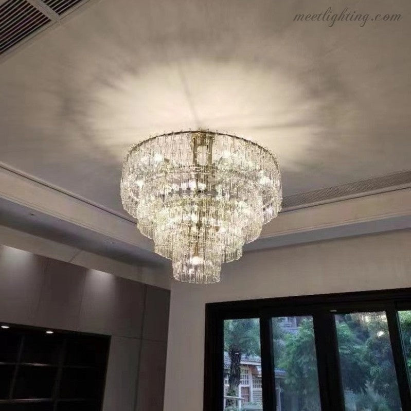 Marignan Five-Tier Round Chandelier 60"-MEET LIGHTING
