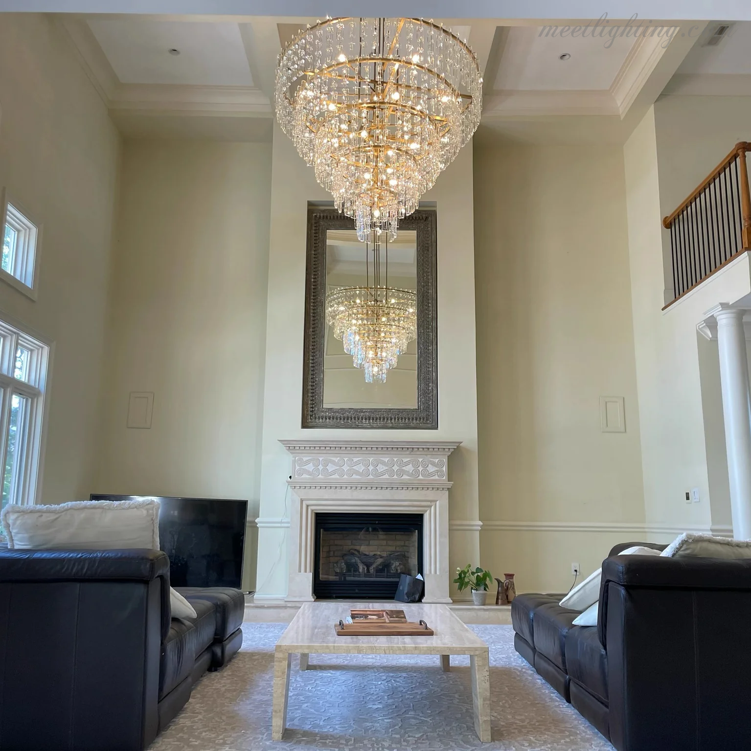 Marignan Five-Tier Round Chandelier 60"-MEET LIGHTING