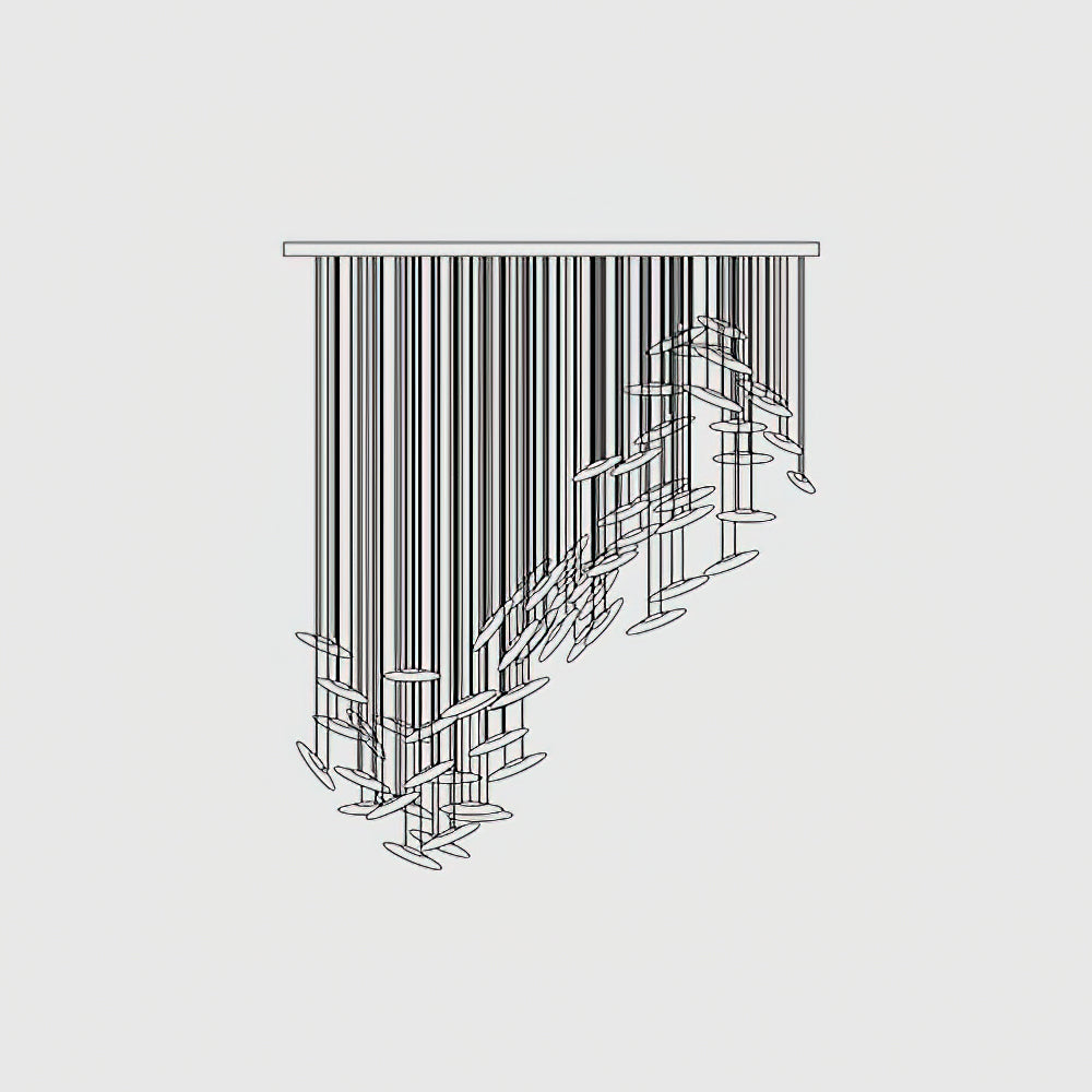 Modern Whispers Chandelier-MEET LIGHTING
