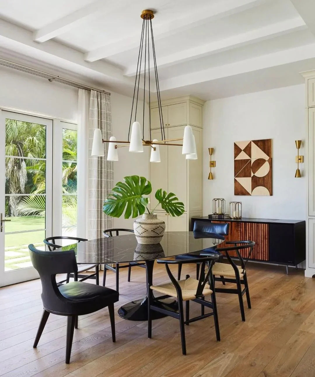 Modern Style Round Cone Glass Chandelier for Bedroom/Living Room/Dining Room-MEET LIGHTING