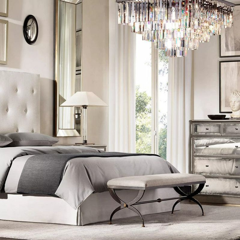 Odeom 5-Layer Crystal Square Chandelier 34"-MEET LIGHTING