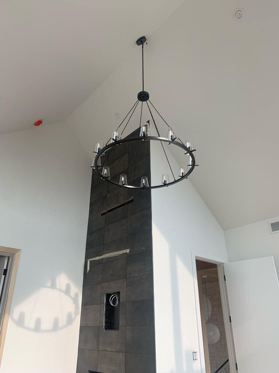 Pauillac Clear Glass Round Chandelier 36" 48" 60"-MEET LIGHTING