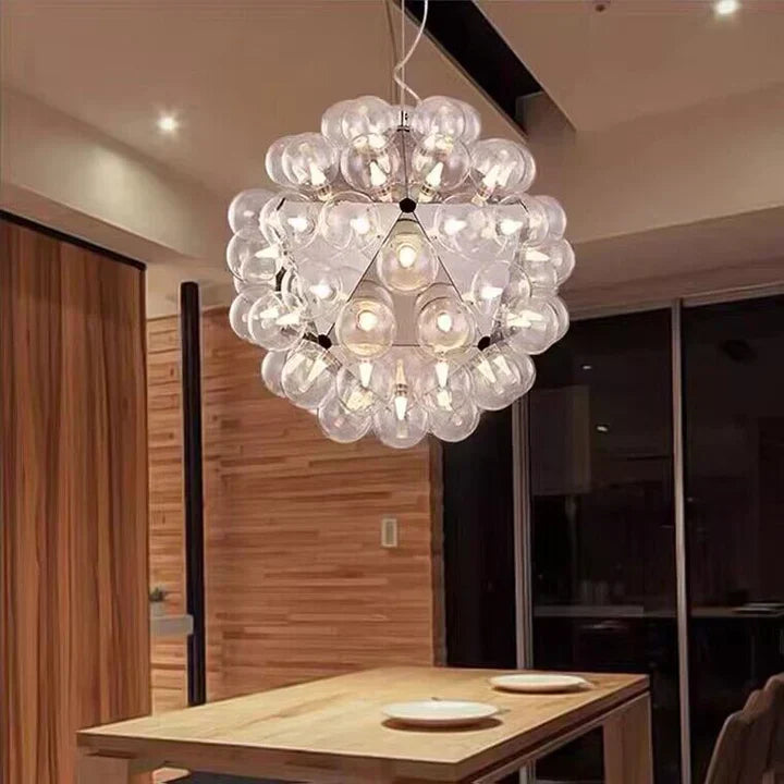 Italian Designer Creative Glass Ball Chandelier Scandinavian Dandelion Hallway/Entryway/Staircase Light Fixture-MEET LIGHTING