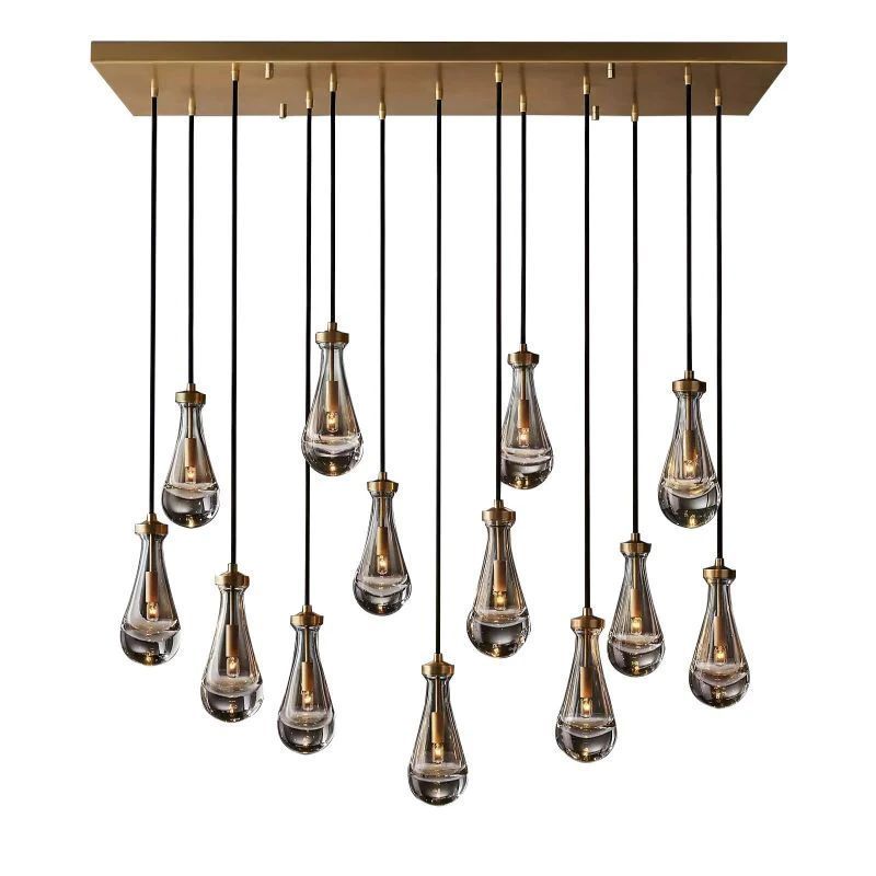 Rain Rectangular Chandelier 54"