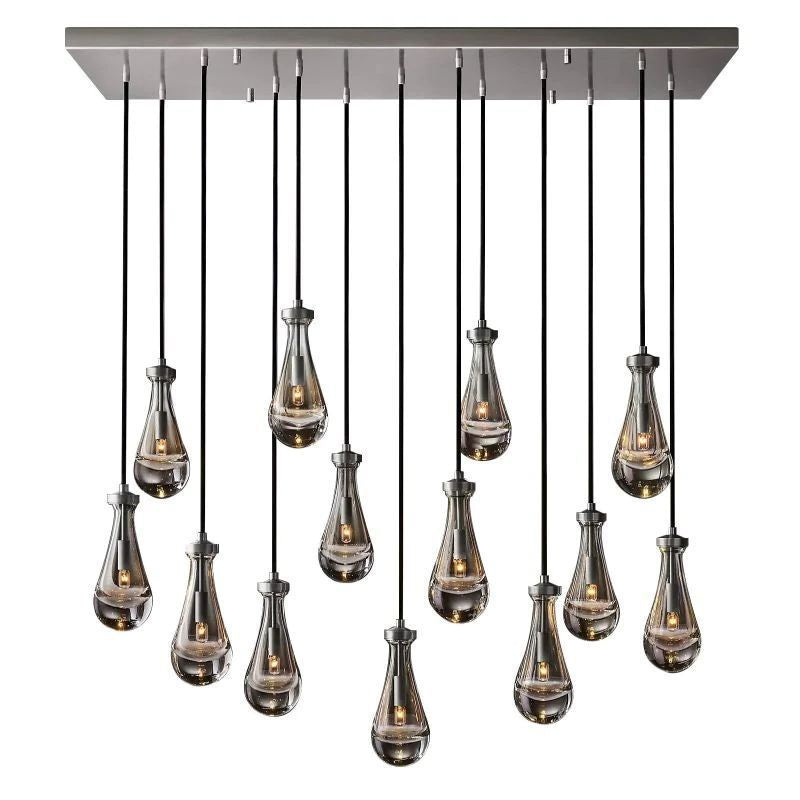 Rain Rectangular Chandelier 54"
