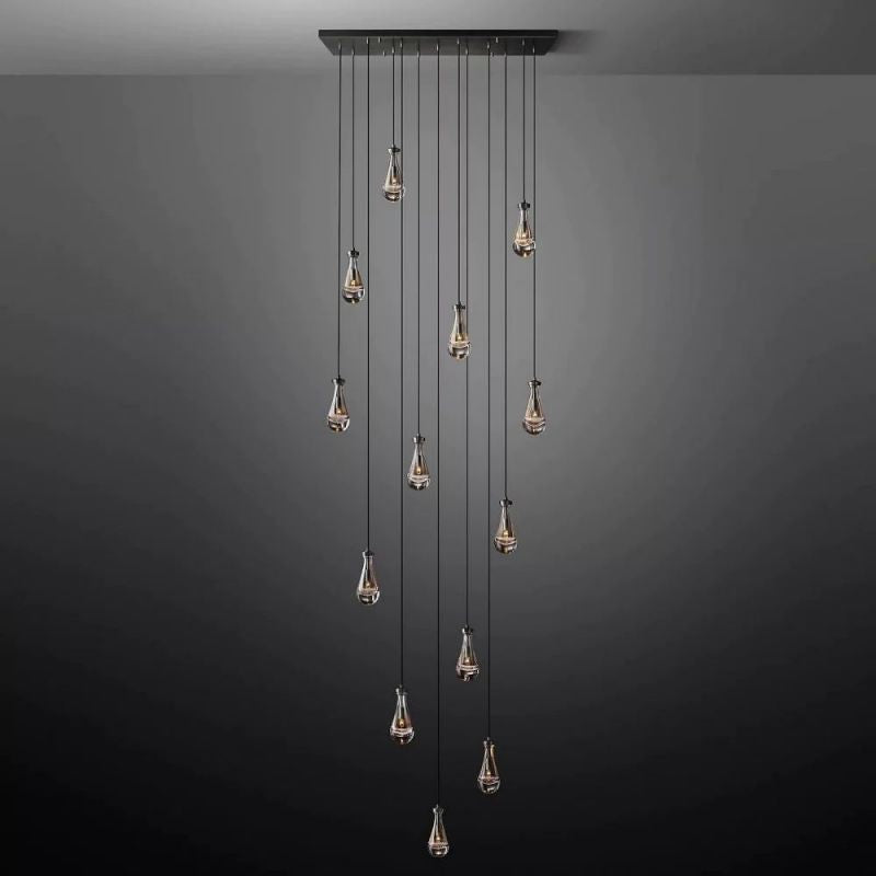 Rain Rectangular Chandelier 54"