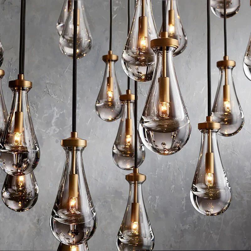 Rain Rectangular Chandelier 54"