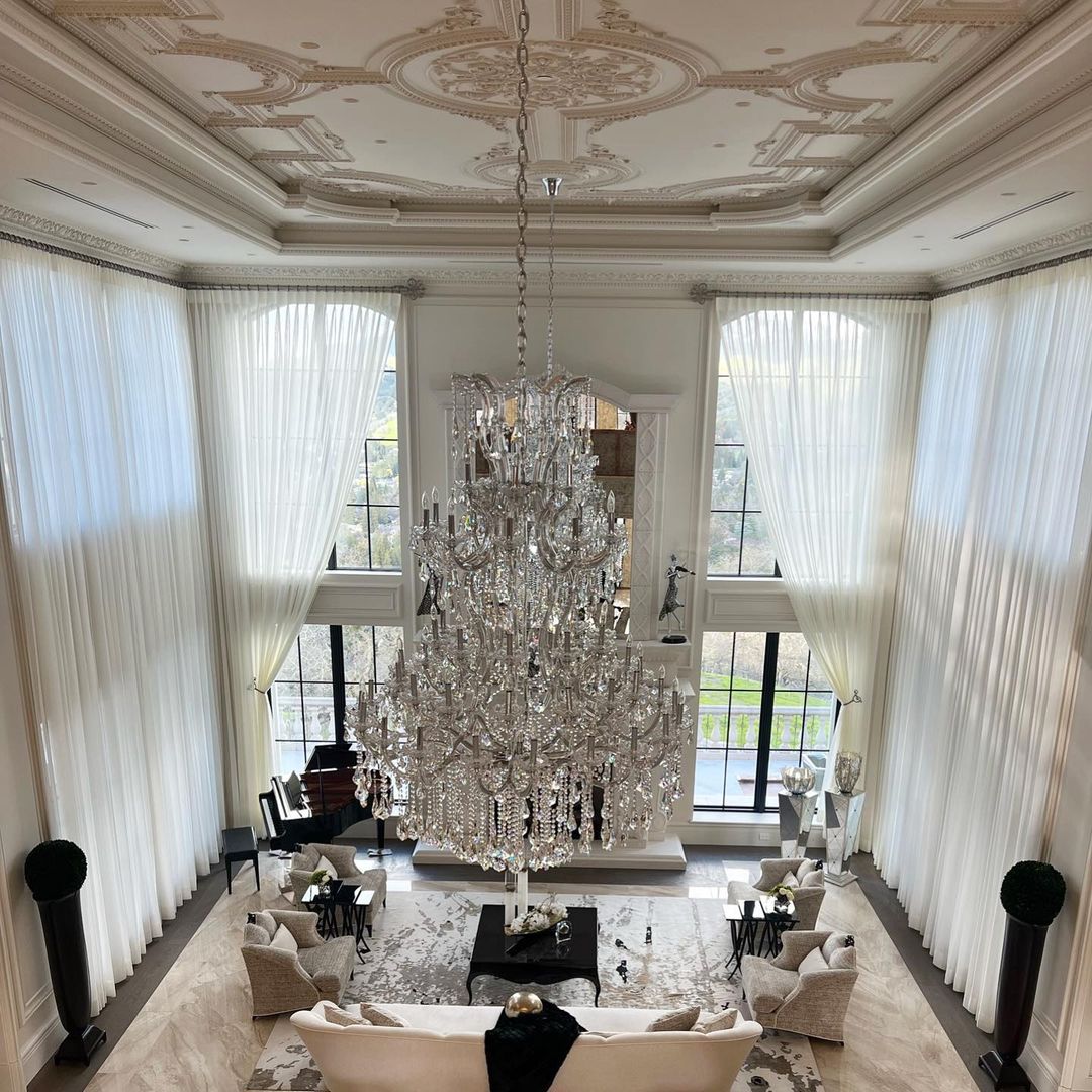 Traditional Candle Crystal Chandelier for Staircase/Foyer/Living Room/Villa-MEET LIGHTING