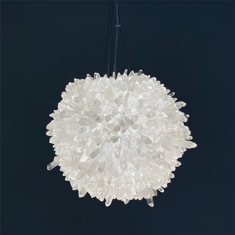 Rose Rock Crystal Creative Pendant Island Chandelier-MEET LIGHTING