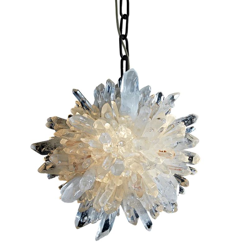 Rose Rock Crystal Creative Pendant Island Chandelier-MEET LIGHTING