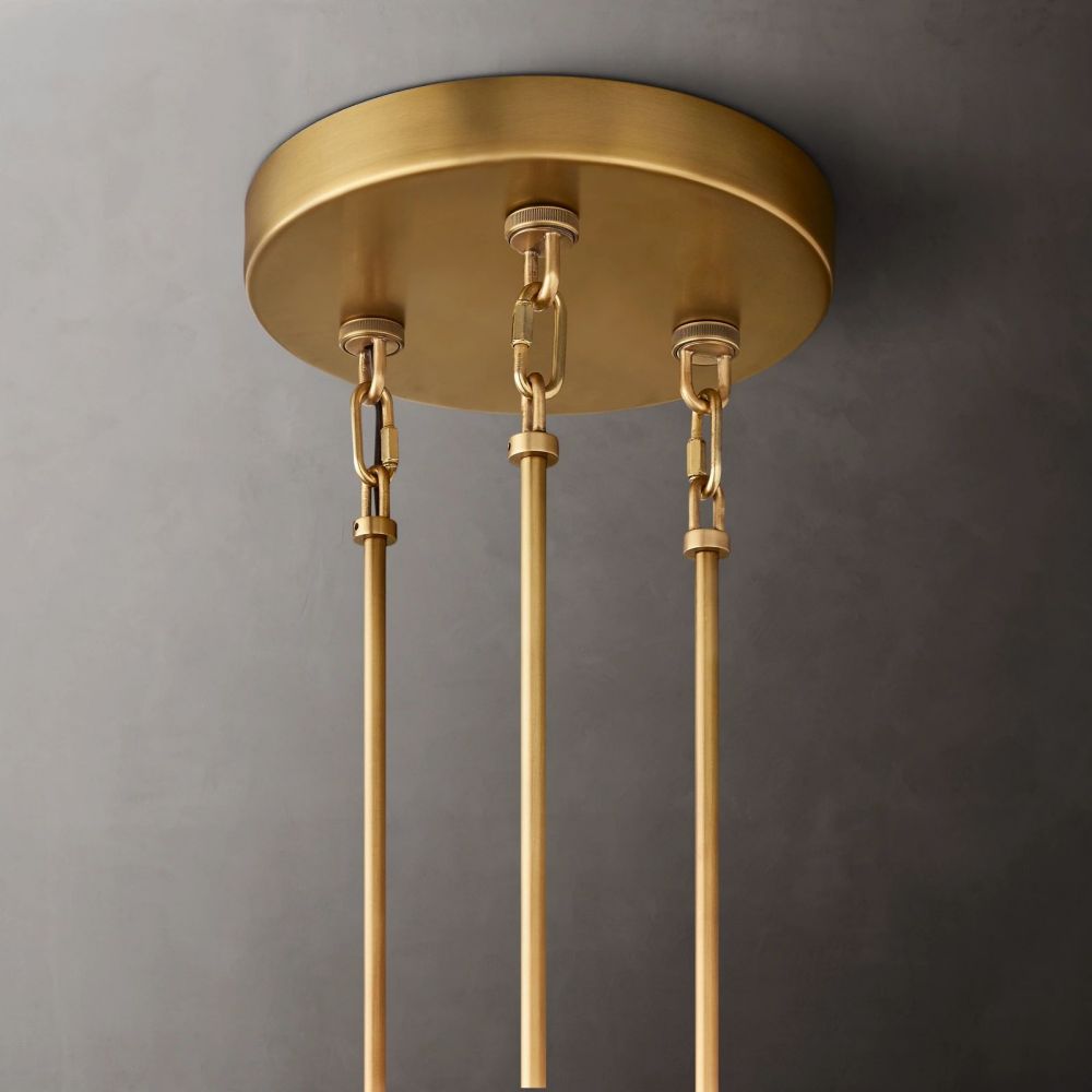 Siren Smoke Glass Round Chandelier 52"