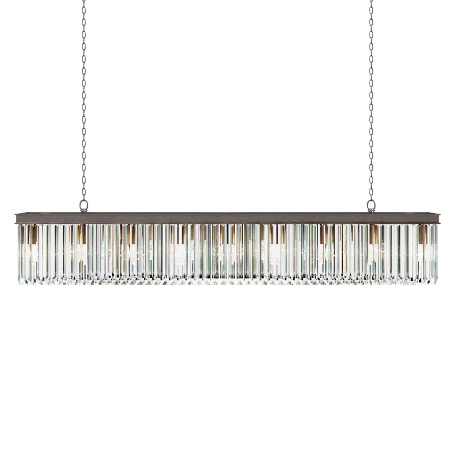 Ryan Rectangular Chandelier-MEET LIGHTING