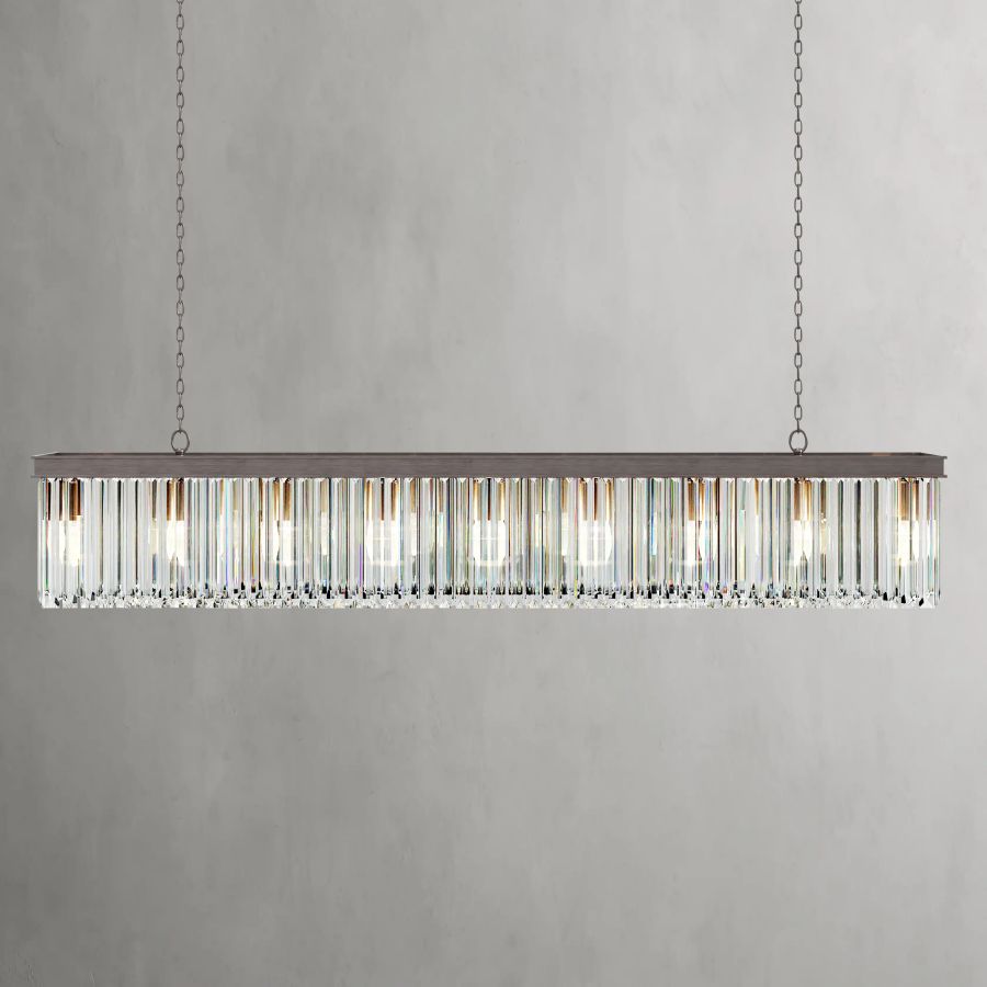 Ryan Rectangular Chandelier-MEET LIGHTING
